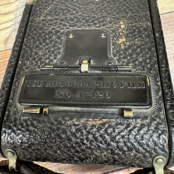 Antique Kodak Jr No 1 Autographic Folding Pocket Bellows Camera Photography